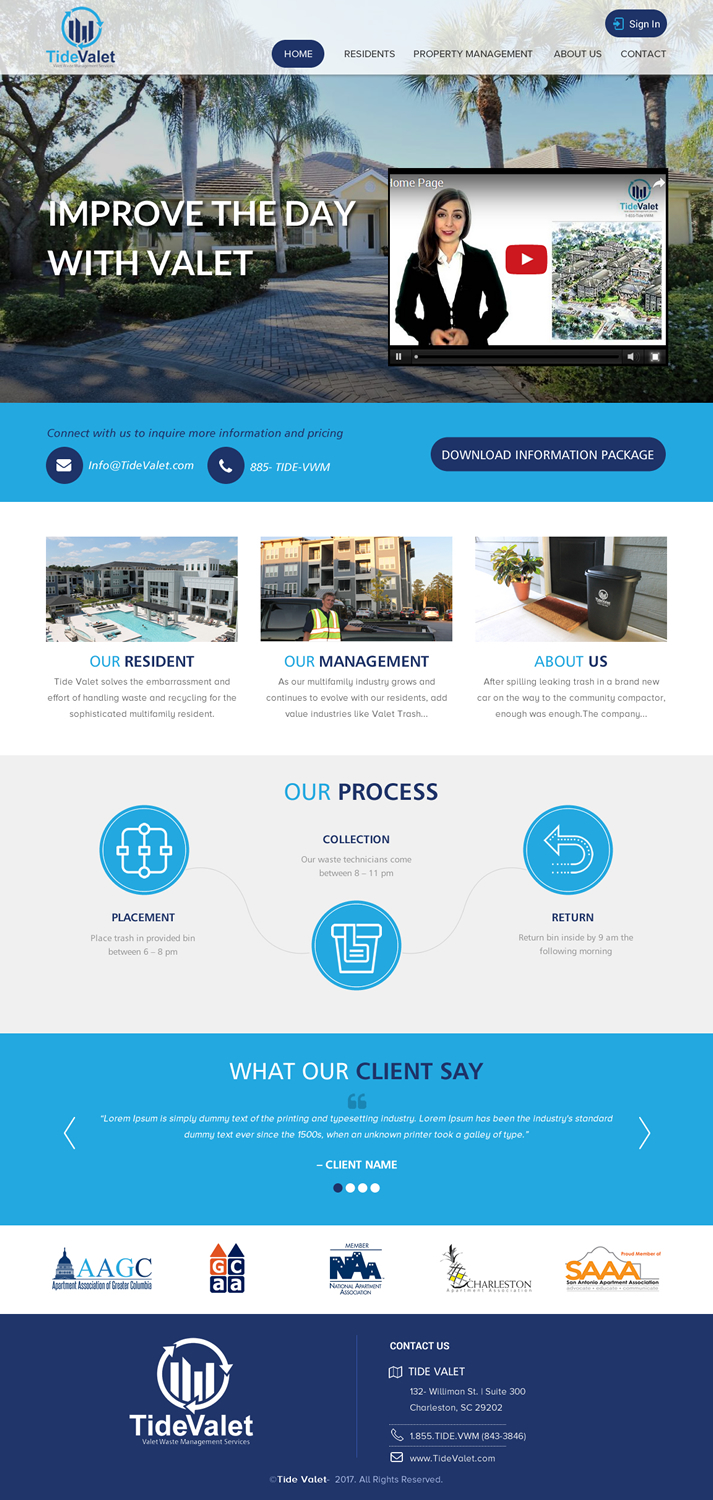 Web Design by rightway for Tide Valet  | Design #15290720