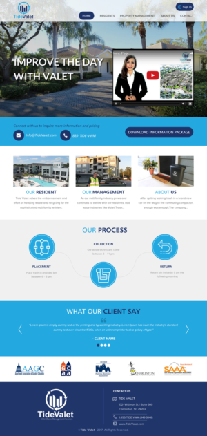 Web Design by rightway for Tide Valet  | Design: #15290720
