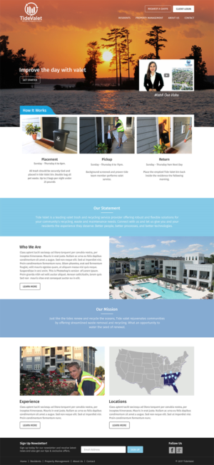 Web Design by MK CreativeHub for Tide Valet  | Design #15290865