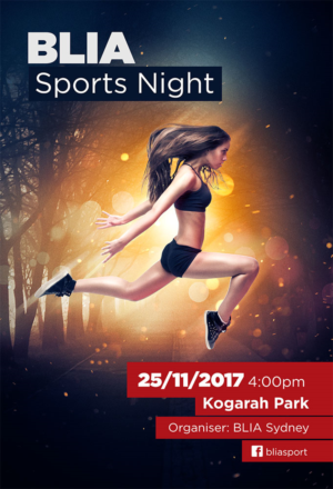 BLIA Sports Night | Diseño de Póster por OzgurCapci