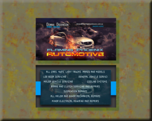 Business Card Design by madD for Flaming Phoenix Automotive | Design #15482018