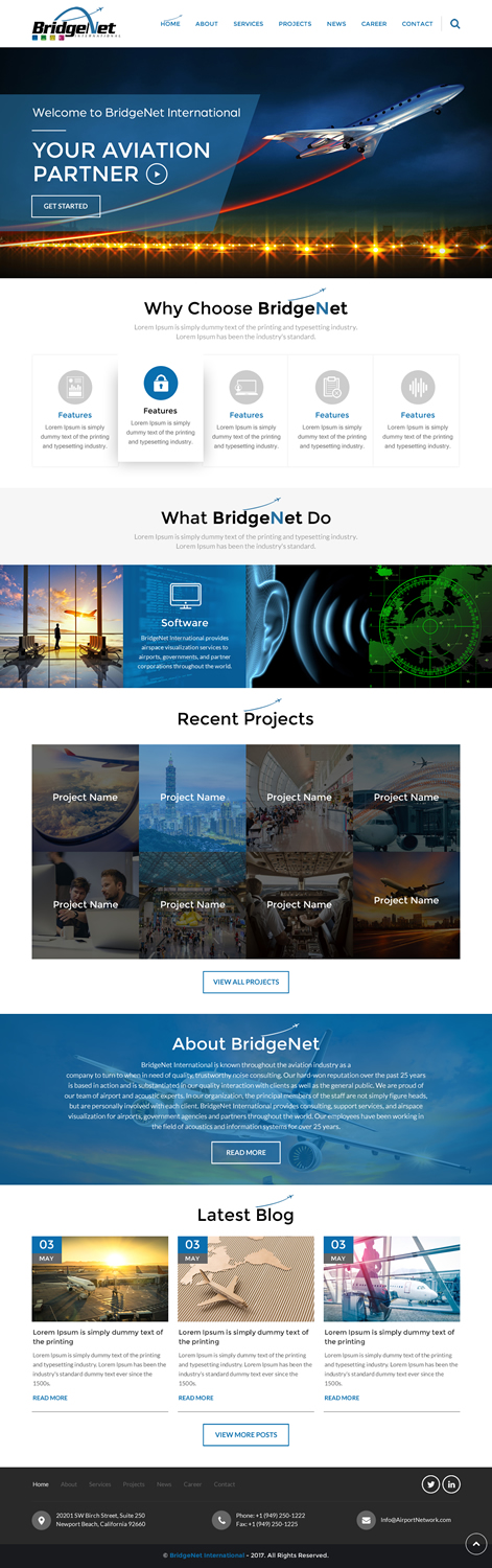Diseño Web por rightway para BridgeNet International | Diseño #15243195