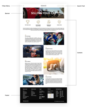 Supercar Dealership needs 2 web pages designed and a footer | Web Design by Fiki Purnama