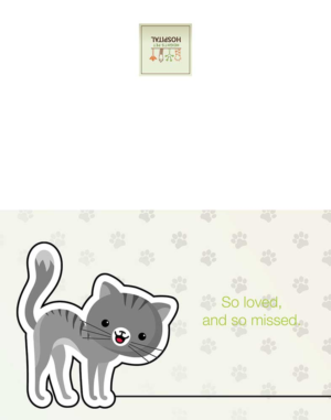 3 Sympathy Cards for Veterinary Hospital | Stationery Design by DesignFive