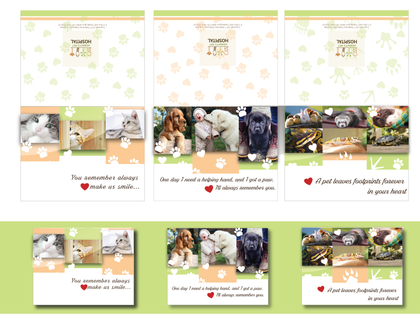 Stationery Design by nitovi11 for Heights Pet Hospital | Design #15295516