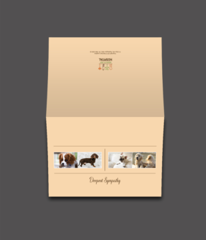 3 Sympathy Cards for Veterinary Hospital | Stationery Design by SL Designer