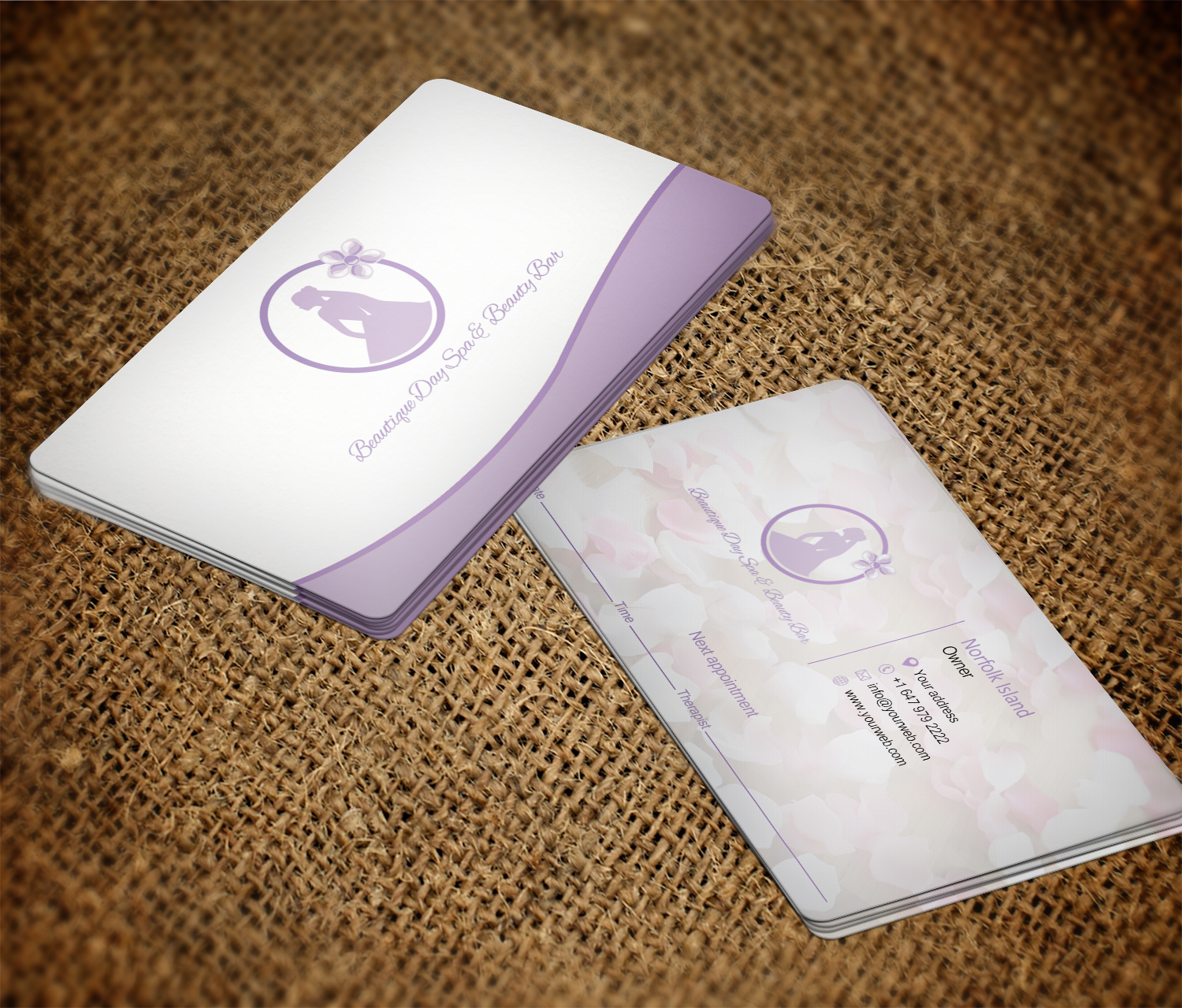 Visitenkarten-Design von Imagine Box für Beautique Norfolk Island | Design #15277245