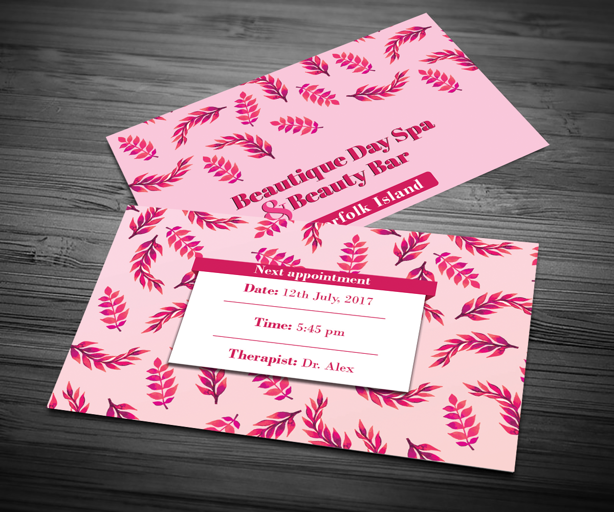 Business Card Design by mohammed0087 for Beautique Norfolk Island | Design #15256164