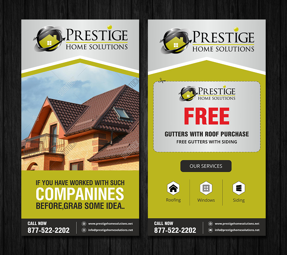 Postcard Design by ecorokerz for Prestige Home Solutions | Design #15248706