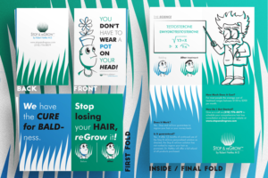 3 x half fold marketing flyer for Stop and reGrow | Flyer-Design von dede_dwiyansyah