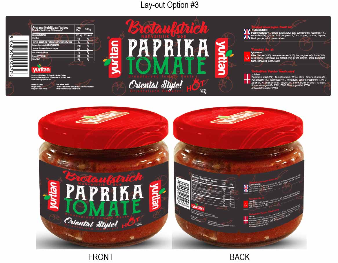 Label Design by GliderGraphx for ISBA Food GmbH | Design #15472996
