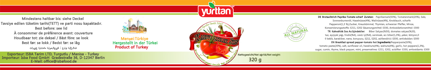 Label Design by MANOJ  for ISBA Food GmbH | Design #15349549
