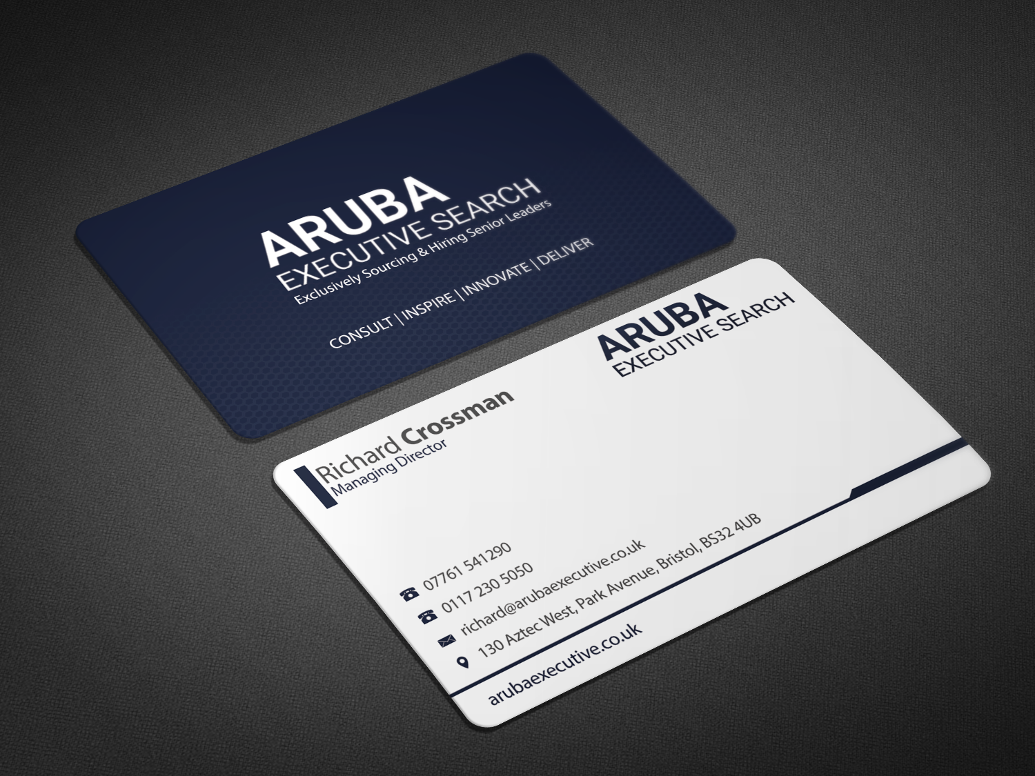Elegant, Serious, Recruitment Business Card Design for a Company 