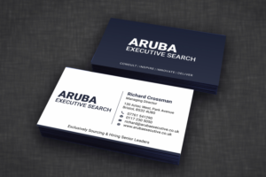 Aruba Executive Search - New Business Card Design Project	              | Business Card Design by SKYdesign