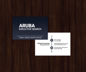 Aruba Executive Search - New Business Card Design Project	              | Business Card Design by JK18