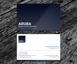 Aruba Executive Search - New Business Card Design Project	              | Business Card Design by SS_Designs