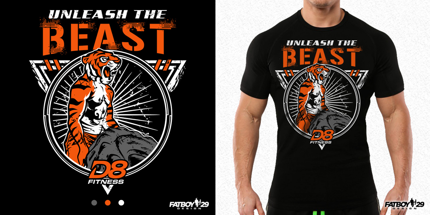 T-Shirt-Design von Fatboy Graphic für D8 Fitness | Design #15358305