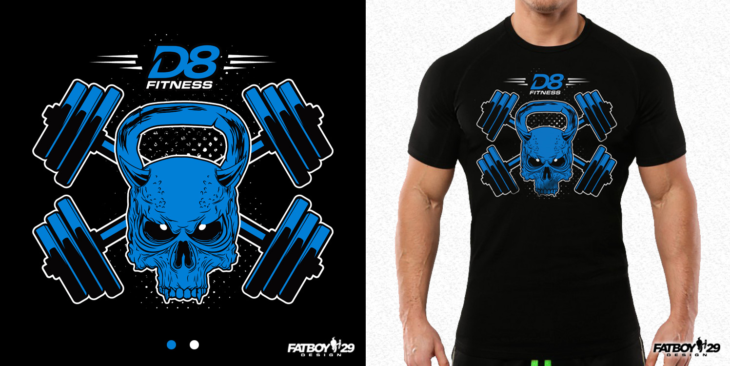 T-Shirt-Design von Fatboy Graphic für D8 Fitness | Design #15358882