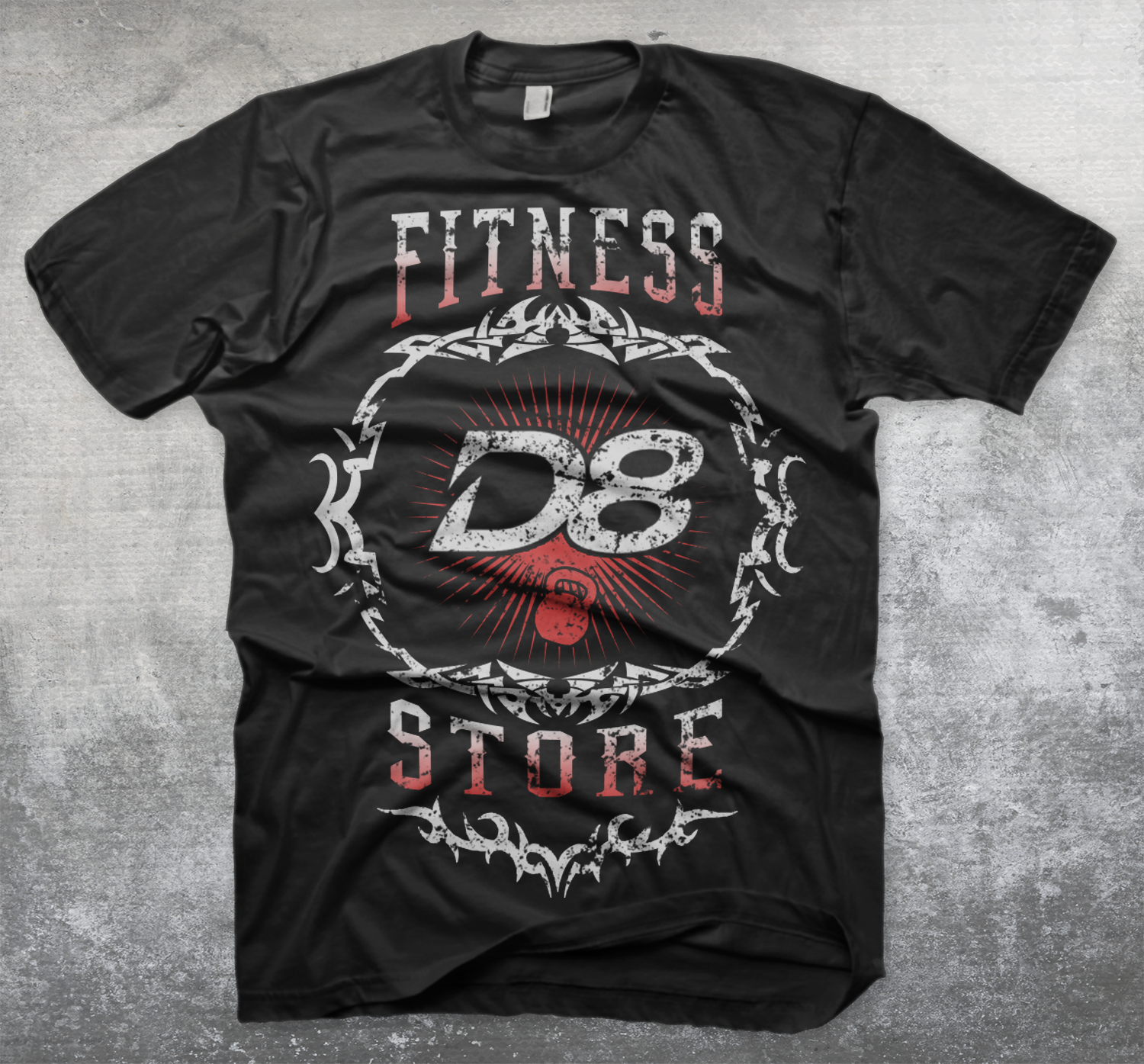 T-shirt Design by OT Design for D8 Fitness | Design #15261046