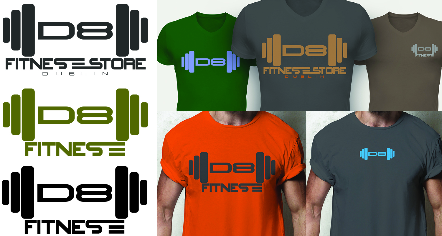 T-Shirt-Design von Raja Stark für D8 Fitness | Design #15334812