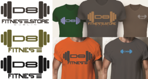 T-shirt Design by Raja Stark for D8 Fitness | Design #15334812