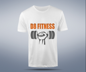 T-shirt Design by Afsha 2 for D8 Fitness | Design #15371546