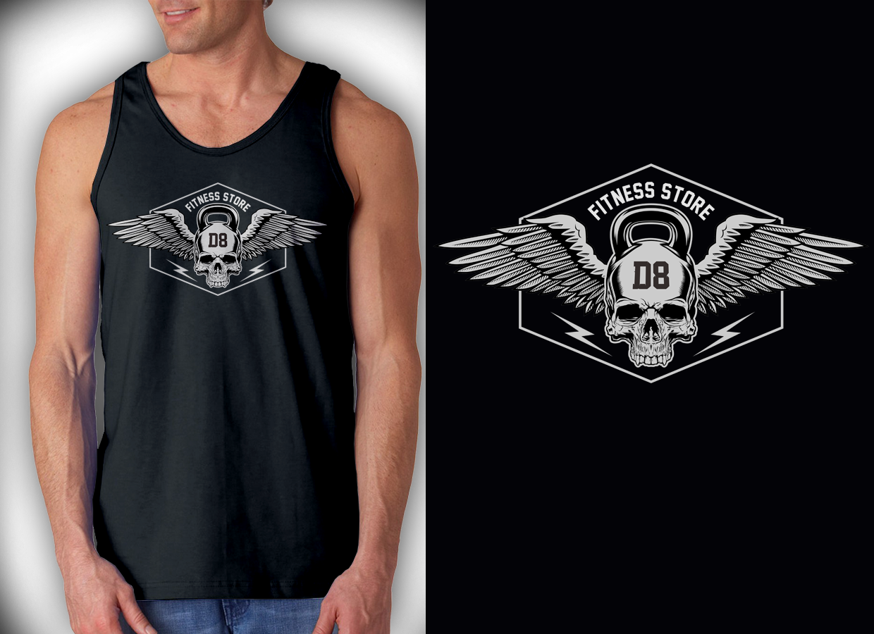 T-shirt Design by a.o.d for D8 Fitness | Design #15331660