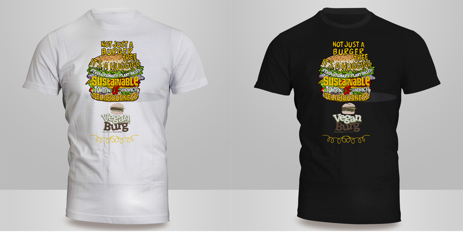 T-shirt Design by Kero for VeganBurg | Design #15267648