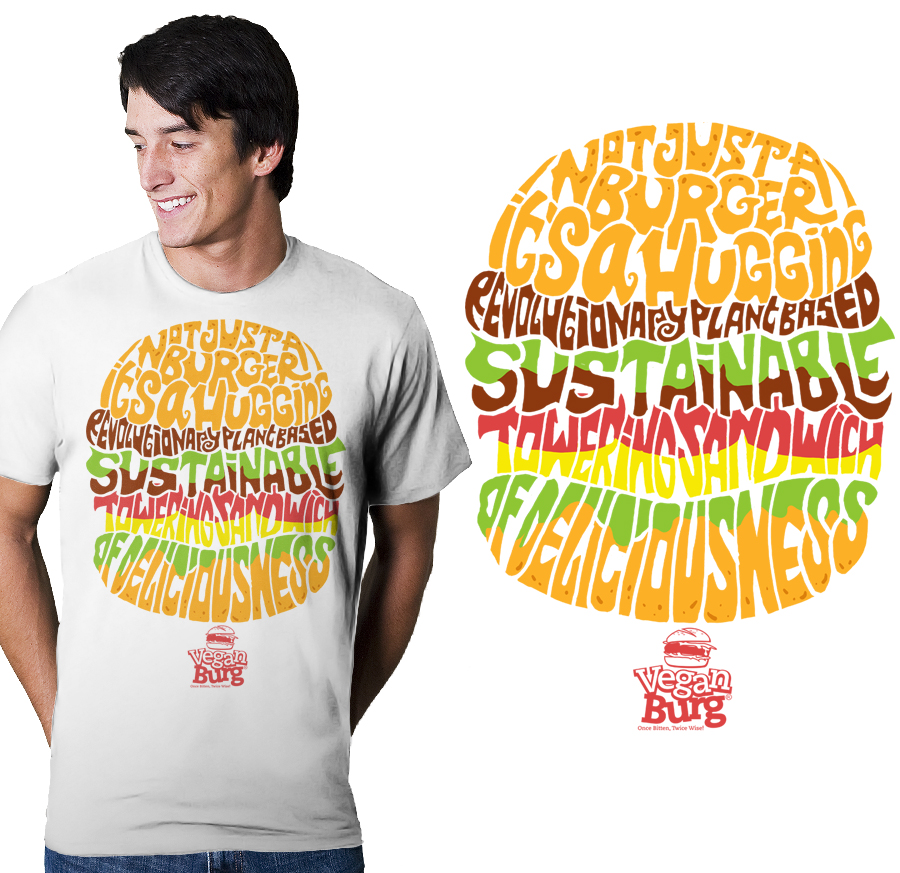 T-shirt Design by krizvector for VeganBurg | Design #15320188