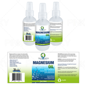  Label for Glass Bottle of spray on Magnesium Oil | Packaging Design by Pinky 