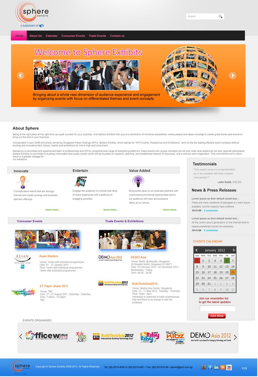 Web Design par pb pour clickTRUE Pte Ltd | Design #580354
