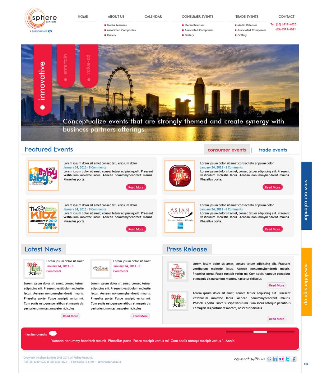 Web Design by pb for clickTRUE Pte Ltd | Design #588022