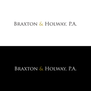 Logo Design by LOWENHART for Braxton & Holway, P.A. | Design #15284564