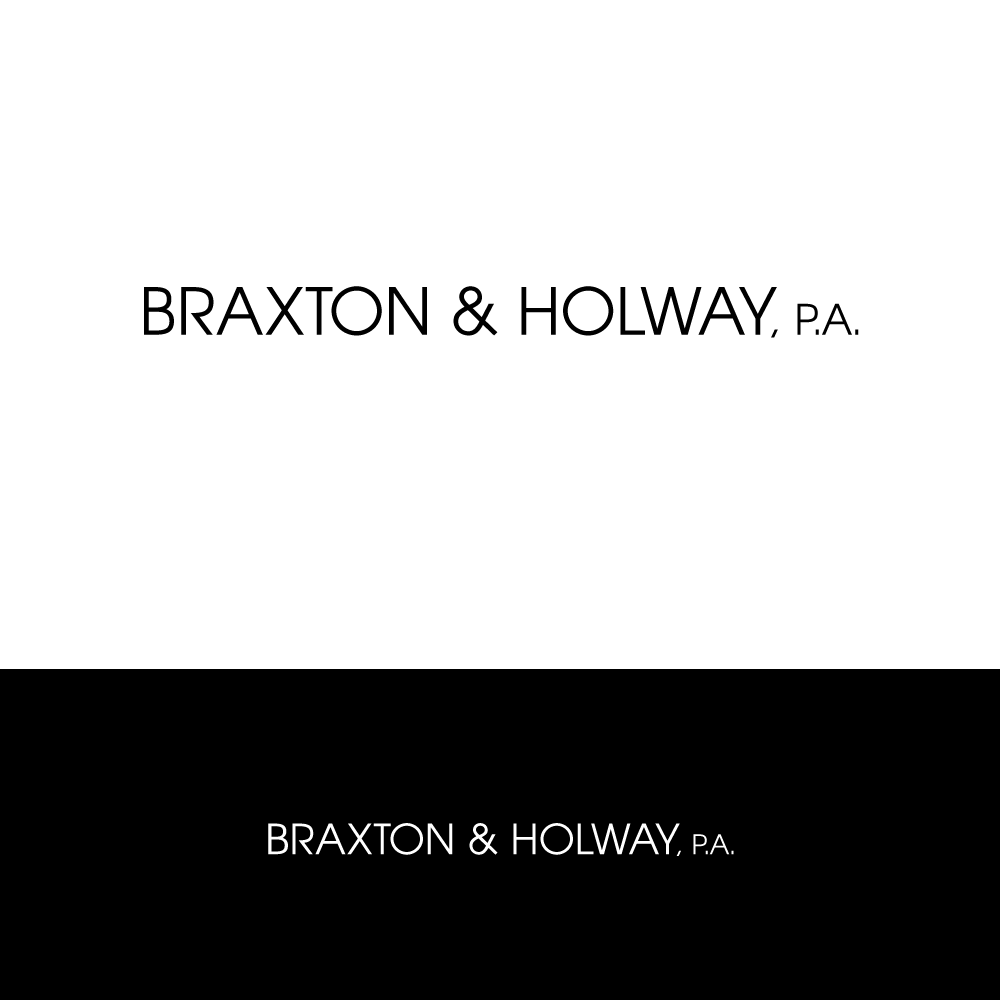 Diseño de Logo por H4R5Z para Braxton & Holway, P.A. | Diseño #15271796