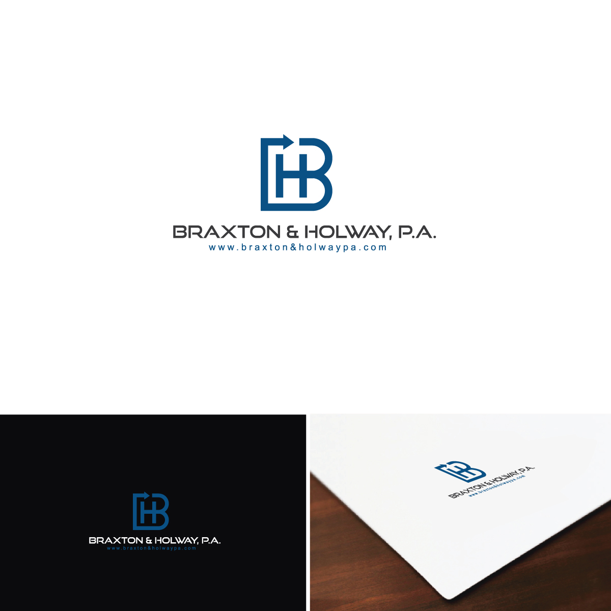 Logo Design by webeezine for Braxton & Holway, P.A. | Design #15277532