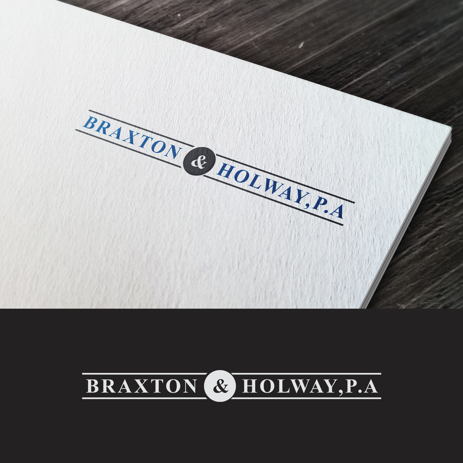 Logo Design by yhutomo for Braxton & Holway, P.A. | Design #15299054