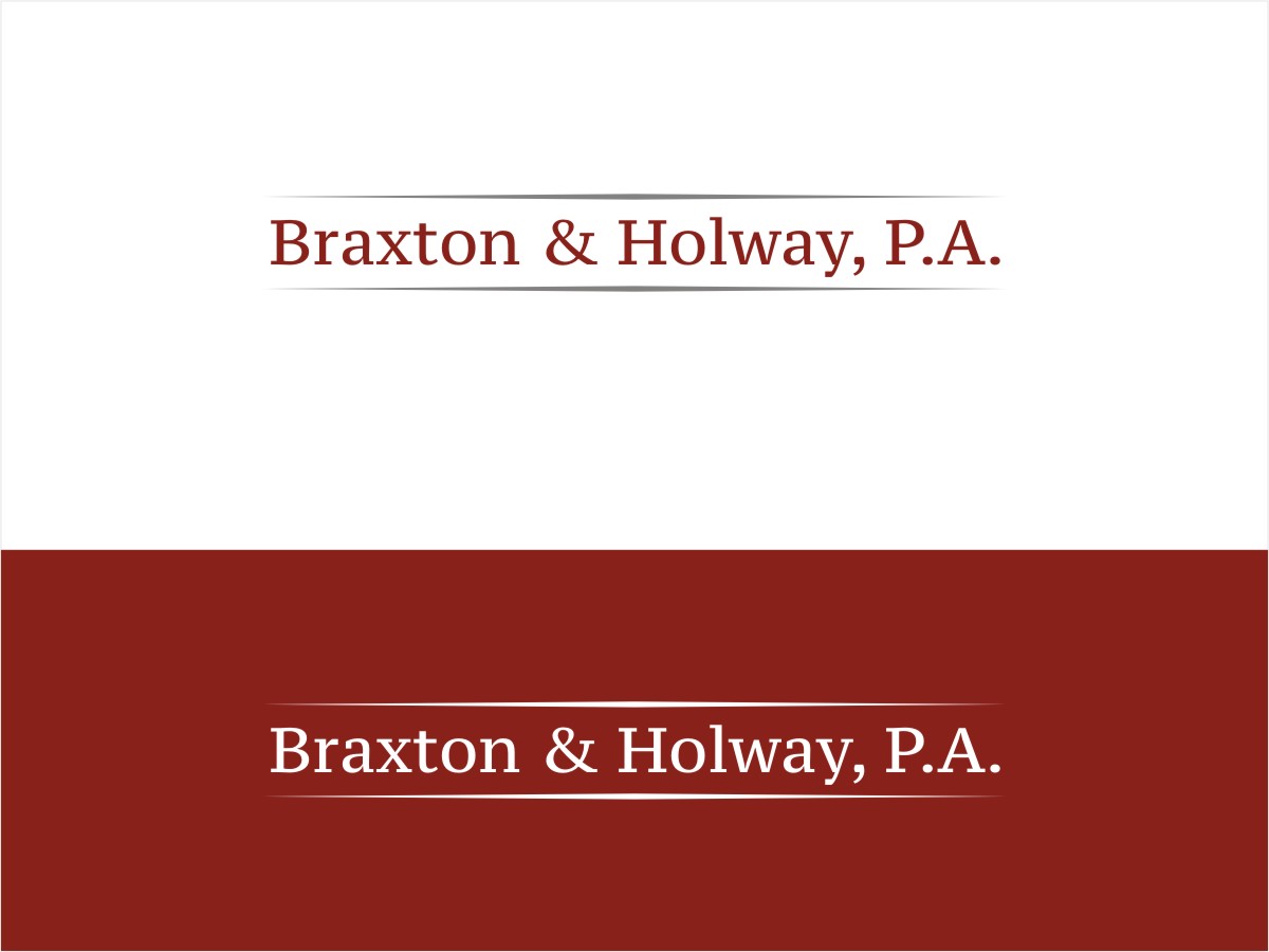 Diseño de Logo por Sushmaa para Braxton & Holway, P.A. | Diseño #15292946