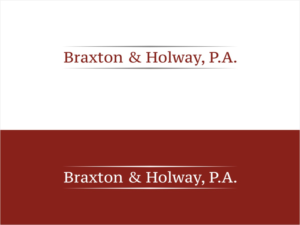 Diseño de Logo por Sushmaa para Braxton & Holway, P.A. | Diseño: #15292946