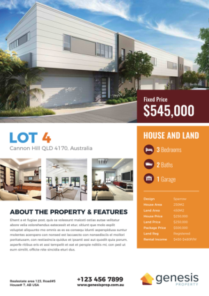Brochure Design by DesignFive for Genesis Property Pty Ltd | Design: #15362183