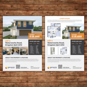 Brochure Design by debdesign for Genesis Property Pty Ltd | Design: #15550407