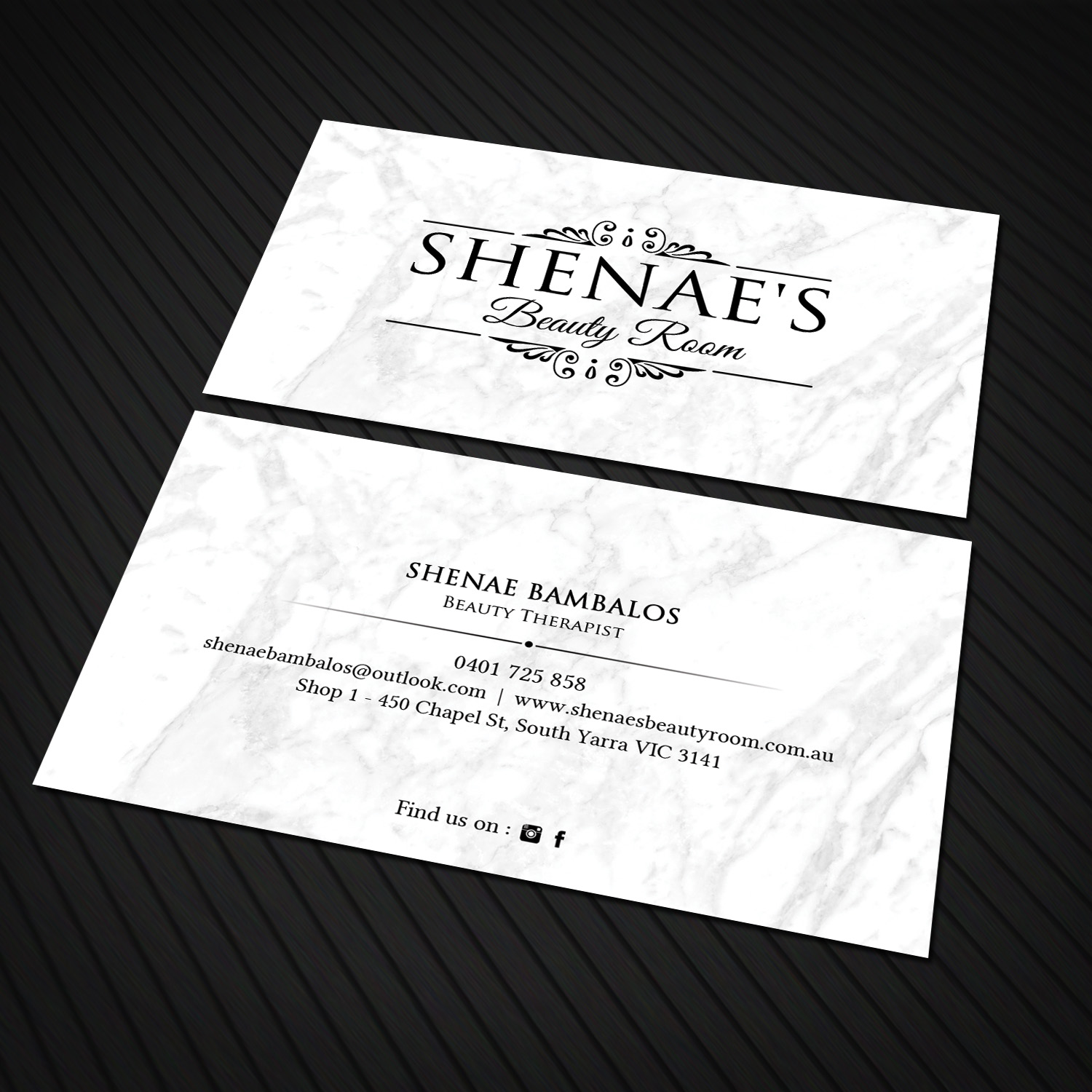 Business Card Design by Sandaruwan for Shenae's Beauty Room | Design #15358492
