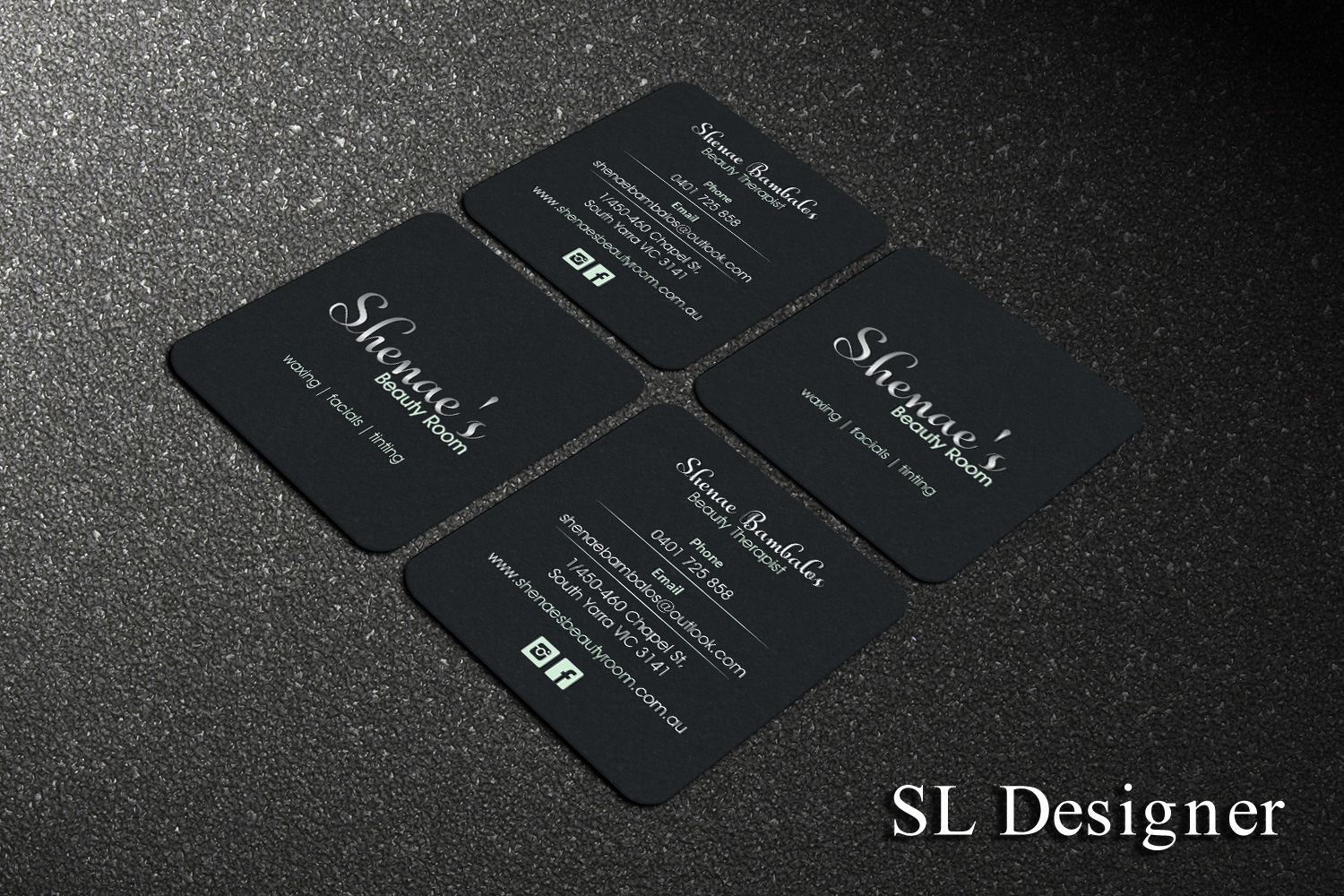 Visitenkarten-Design von SL Designer für Shenae's Beauty Room | Design #15354316