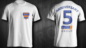 T-Shirt for our 5th anniversary | T-shirt Design by Jonya