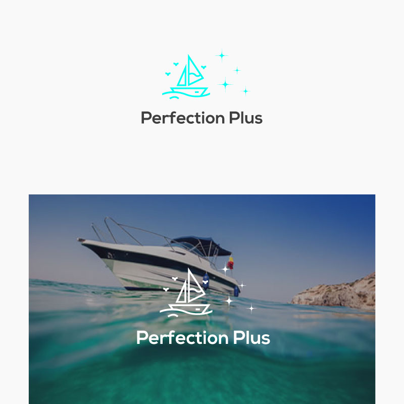 Logo Design by Rikidesign for Perfection Plus boat cleaning  | Design #15338980