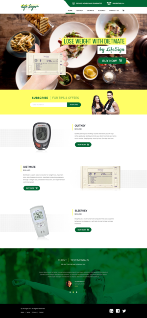 Landing Page Design by Lauren