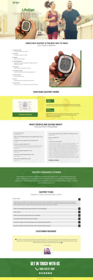 Landing Page Design by Dream Logo Design for this project | Design: #15297675