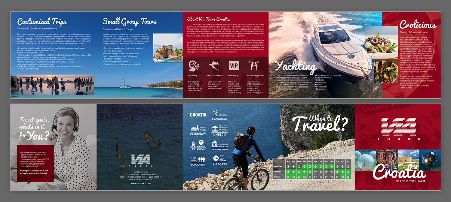 Design de Flyer par Darsis pour Via Tours Croatia | Design #15292738