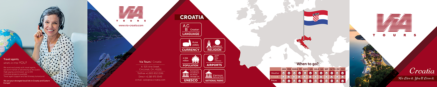 Flyer Design by Akshar Shailesh for Via Tours Croatia | Design #15292493