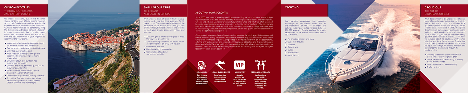 Flyer Design by Akshar Shailesh for Via Tours Croatia | Design #15297319