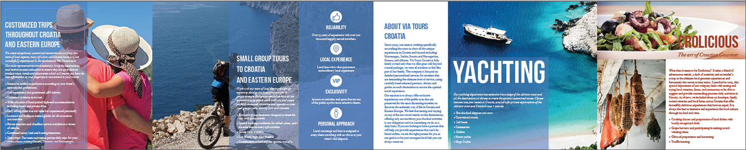 Flyer Design by Hermitage Creative for Via Tours Croatia | Design #15292439
